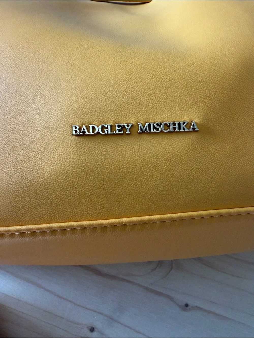 Badgley Mischka Mustard Yellow Shoulder Bag